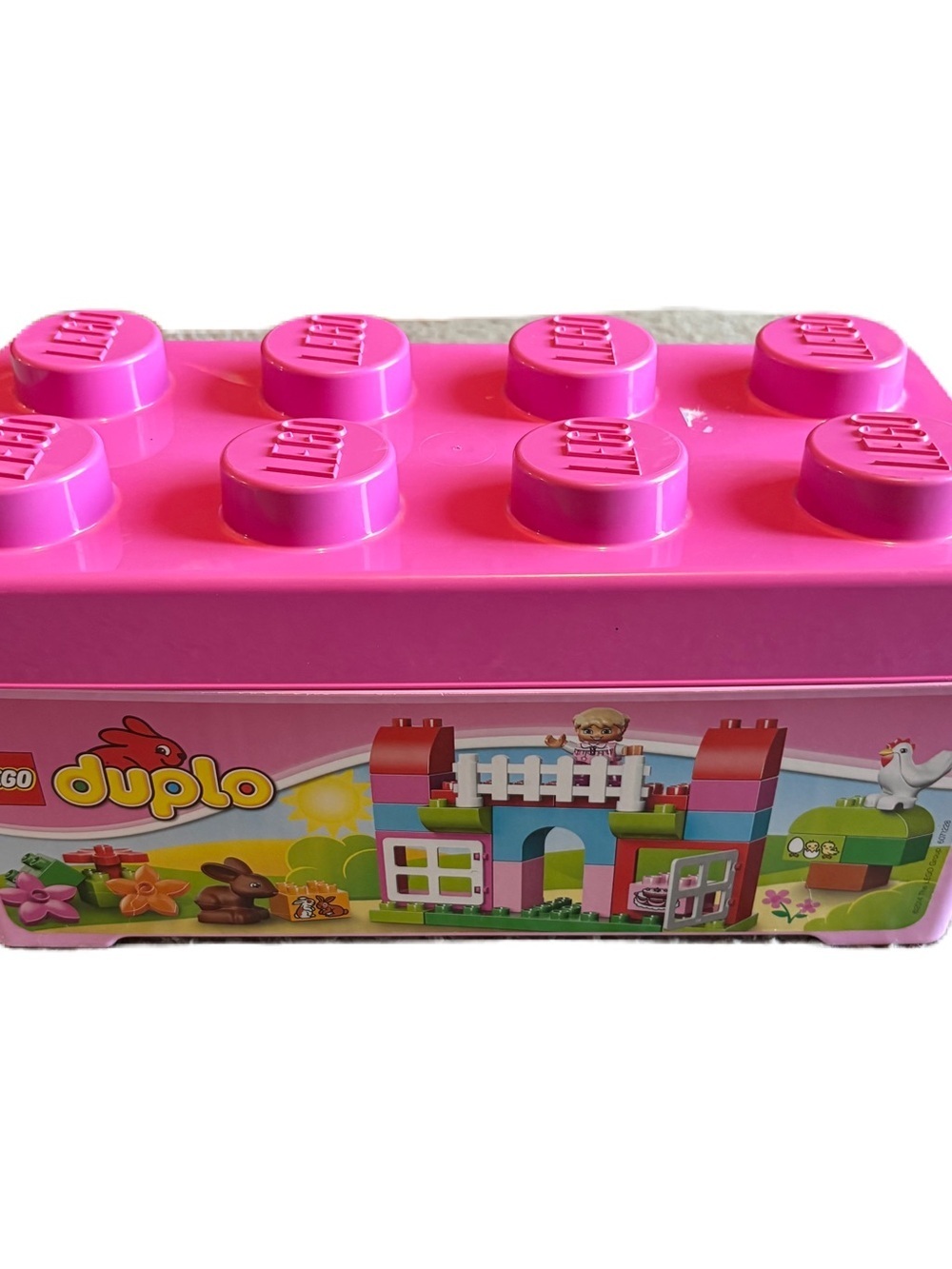 Lego Duplo 10571 Bunny Rabbit Flower Pink Building Set